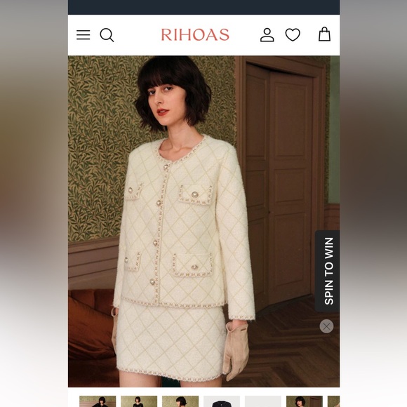 New argyle cardigan and skirt set - Picture 1 of 10